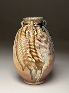 Combed Edo Jar in Multi-Layer Glaze, 9"h (Ben Owen III)