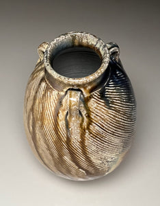 Combed Edo Jar in Multi-Layer Glaze, 9"h (Ben Owen III)