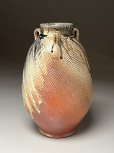 Combed Edo Jar in Multi-Layer Glaze, 9"h (Ben Owen III)