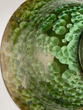 Load image into Gallery viewer, Trumpet Flair Bowl in Lily Pad Green Crystalline, 12&quot;dia. (Ben Owen III)
