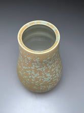 Load image into Gallery viewer, Gourd Flower Vase in Stardust Green, 9.5&quot;h (Ben Owen III)
