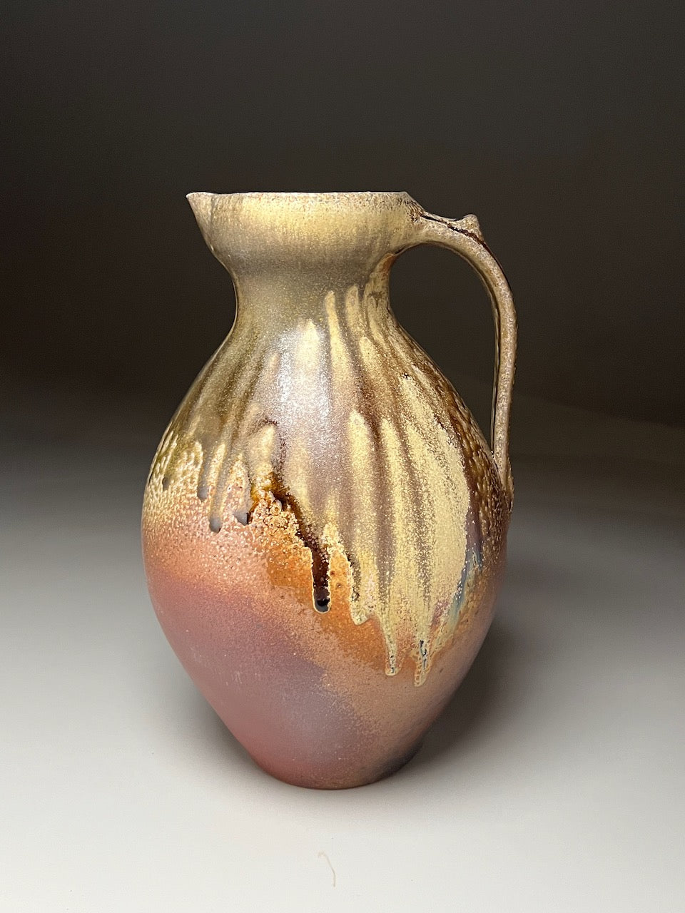Pitcher in Multi-Layer Glaze 11.5