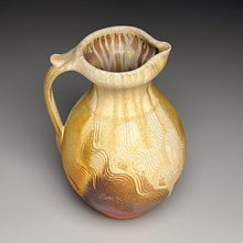 Load image into Gallery viewer, Combed Pitcher in Yellow Matte and Ash Glazes, 11&quot;h (Ben Owen III)
