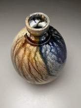 Load image into Gallery viewer, Combed Bottle in Ash with Cobalt, 12.25&quot;h  (Ben Owen III)
