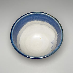 Combed Serving Bowl #2 in Cobalt and Ash Glazes, 7.25"dia. (Tableware Collection)