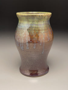Flower Vase in Green, 6.75"h. (Elizabeth McAdams)