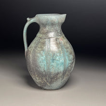Load image into Gallery viewer, Combed Pitcher in Patina Green, 10.75&quot;h (Ben Owen III)
