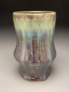 Flower Vase #2 in Green, 6.5"h. (Elizabeth McAdams)