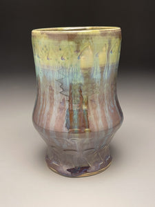 Flower Vase #2 in Green, 6.5"h. (Elizabeth McAdams)
