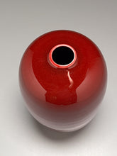 Load image into Gallery viewer, Egg Vase #1 in Cabernet, 8.25"h (Ben Owen lll)
