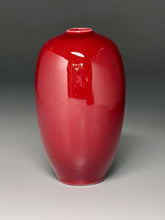 Load image into Gallery viewer, Egg Vase #2 in Cabernet, 8.25&quot;h (Ben Owen lll)
