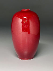 Egg Vase #2 in Cabernet, 8.25"h (Ben Owen lll)