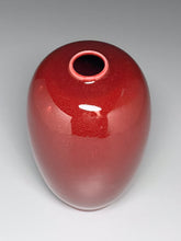 Load image into Gallery viewer, Egg Vase #2 in Cabernet, 8.25&quot;h (Ben Owen lll)
