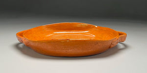 Bread Tray in Orange, 15.25"dia. (Ben Owen Sr.)