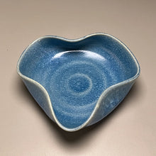 Load image into Gallery viewer, Altered Dish in Turquoise Crystalline, 5.5&quot;dia (Juliana Owen)

