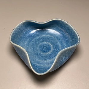 Altered Dish in Turquoise Crystalline, 5.5"dia (Juliana Owen)