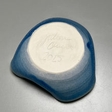 Load image into Gallery viewer, Altered Dish in Turquoise Crystalline, 5.5&quot;dia (Juliana Owen)
