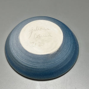 Small Dish in Turquoise Crystalline, 5.25"dia (Juliana Owen)