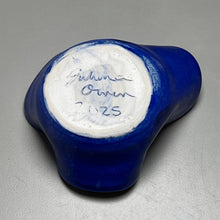 Load image into Gallery viewer, Altered Dish #1 in Midnight Blue Crystalline, 4.75&quot;dia (Juliana Owen)
