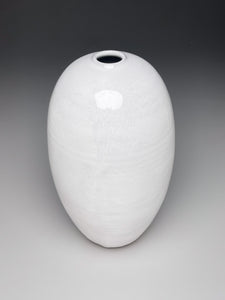 Egg Vase in Dogwood White, 12.5"h (Ben Owen III)