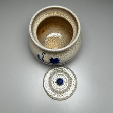 Load image into Gallery viewer, Covered Jar in Salt Glaze &amp; Cobalt Grapevine, 5.75&quot;h (Ben Owen Sr.)
