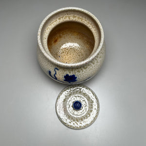Covered Jar in Salt Glaze & Cobalt Grapevine, 5.75"h (Ben Owen Sr.)