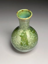 Load image into Gallery viewer, Genie Bottle in Lily Pad Green Crystalline, 9&quot;h (Ben Owen III)
