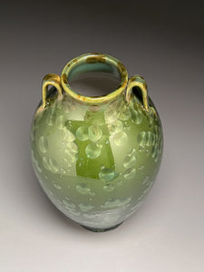 Tang Vase in Lily Pad Green Crystalline, 11.5"h (Ben Owen III)