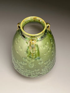 Edo Jar in Lily Pad Green Crystalline, 11"h (Ben Owen III)