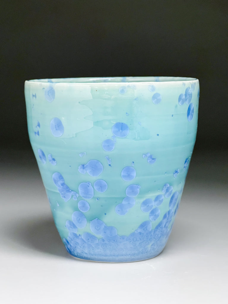 Vase in Turquoise Crystalline, 5.25