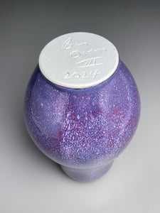 Gourd Vase #2 in Purple Haze/ Pomegranate, 9.25"h (Ben Owen III)