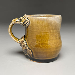 12 oz. Mug #3 in Amber Celadon, 3.75"h (Elizabeth McAdams)