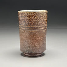 Load image into Gallery viewer, Angled Cup in Salt and Ash Glazes, 5&quot;h (Silas Bradley)
