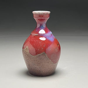 Bottle in Aurora and Salt Glazes, 5.25"h (Silas Bradley)