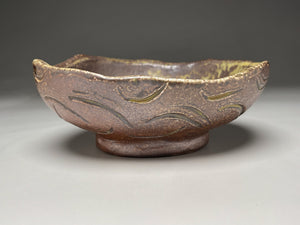 Carved Bowl in Salt and Natural Ash, 8"d. (Elizabeth McAdams)