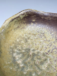 Carved Bowl in Salt and Natural Ash, 8"d. (Elizabeth McAdams)