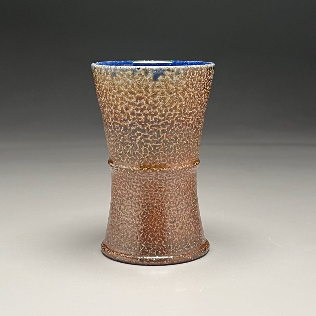 Small Vessel/Cup in Salt and Cobalt Glazes, 5