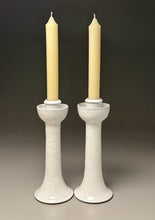 Load image into Gallery viewer, Candlestick Set in Dogwood White, 13.25&quot;h (Ben Owen III)
