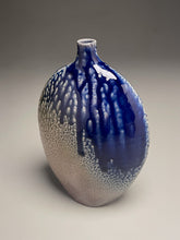 Load image into Gallery viewer, Altered Bottle #3 in Cobalt, Ash, &amp; Salt Glaze, 10&quot;h (Ben Owen III)
