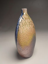 Load image into Gallery viewer, Altered Bottle #4 in Cobalt, Ash, &amp; Salt Glaze, 10&quot;h (Ben Owen III)
