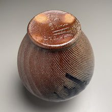 Load image into Gallery viewer, Combed Edo Jar #2 in Cobalt, Ash &amp; Salt 9&quot;h (Ben Owen III)
