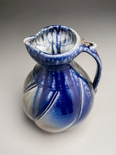 Load image into Gallery viewer, Melon Pitcher in Cobalt, Salt and Ash Glazes, 11.25&quot;h (Ben Owen III)
