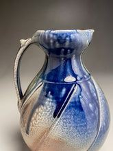 Load image into Gallery viewer, Melon Pitcher in Cobalt, Salt and Ash Glazes, 11.25&quot;h (Ben Owen III)
