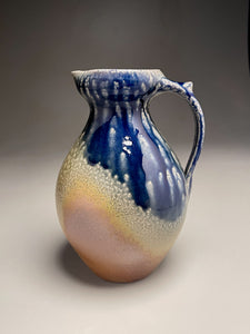 Pitcher #3 in Salt, Ash & Cobalt, 9"h (Ben Owen III)