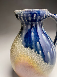 Pitcher #3 in Salt, Ash & Cobalt, 9"h (Ben Owen III)