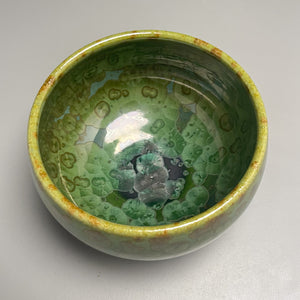 Contour Bowl in Lily Pad Green Crystalline, 4.5"dia. (Ben Owen III)