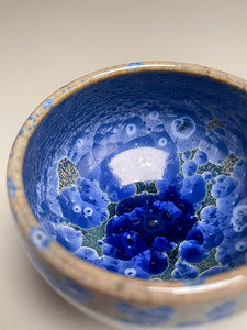 Contour Bowl in Cobalt Crystalline, 4.5"dia. (Ben Owen III)