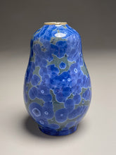 Load image into Gallery viewer, Gourd Vase #1 in Cobalt Crystalline, 5.5&quot;h (Ben Owen III)
