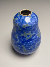 Load image into Gallery viewer, Gourd Vase #1 in Cobalt Crystalline, 5.5&quot;h (Ben Owen III)
