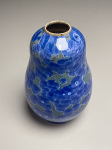 Gourd Vase #1 in Cobalt Crystalline, 5.5"h (Ben Owen III)